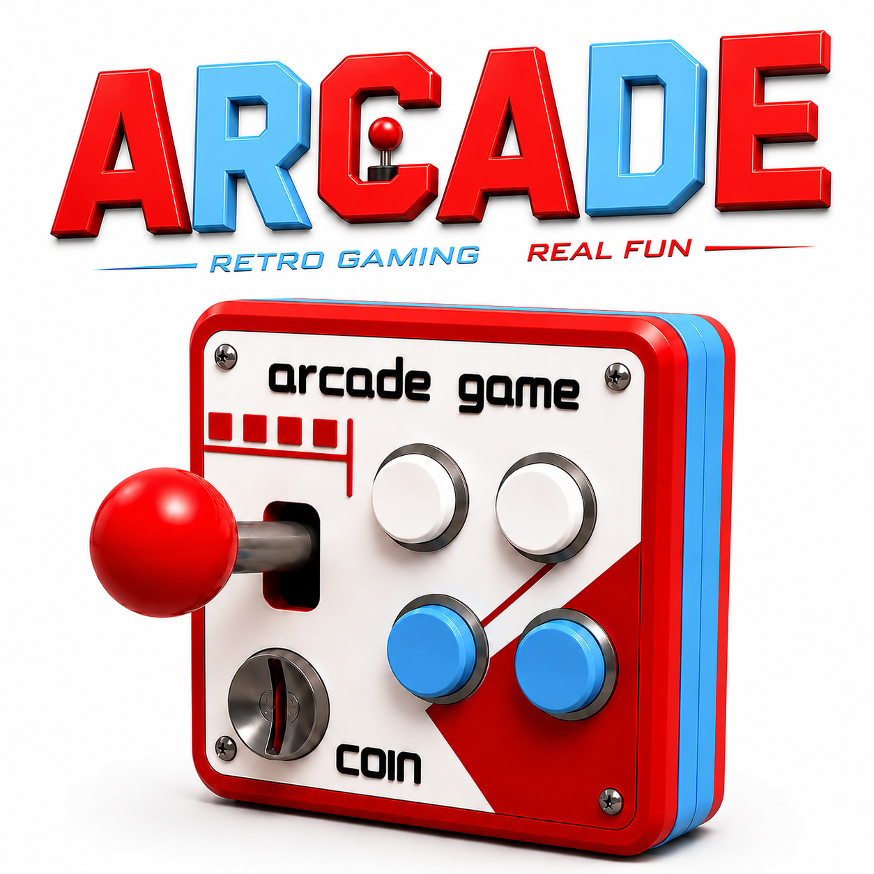 Cubierta Arcade Retro 3D Para Interruptor Luz